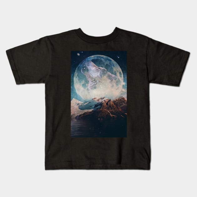 Lake Moon Kids T-Shirt by SeamlessOo